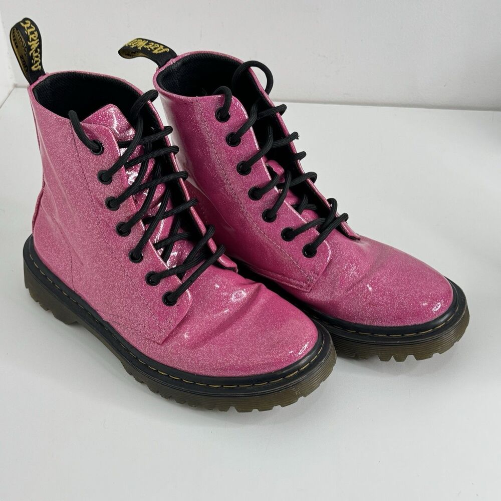 Pink Glitter Dr Martens Luana AirWair US 6 Ladies